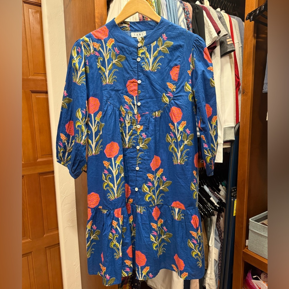 THML Dress-NWOT-Small-Blue Floral Print